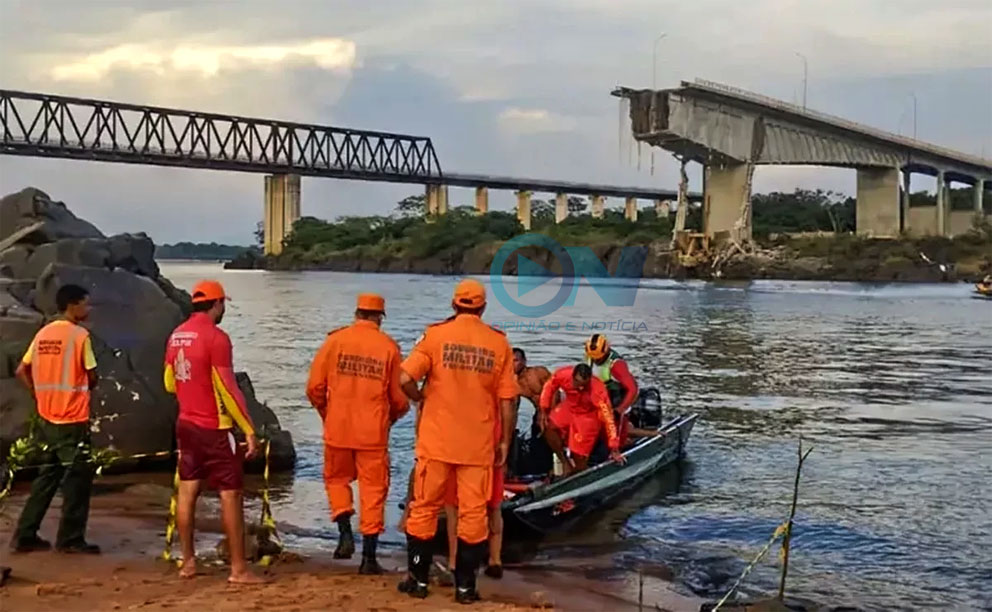 Encontrado corpo de caminhoneiro piauiense desaparecido após desabamento de ponte entre Maranhão e Tocantins