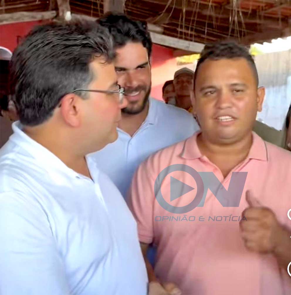 Governador Rafael, deputado Dr. Marcus Vinícius e Leonísio inauguram quase meio milhão de reais em calçamento em Rio Grande do Piauí
