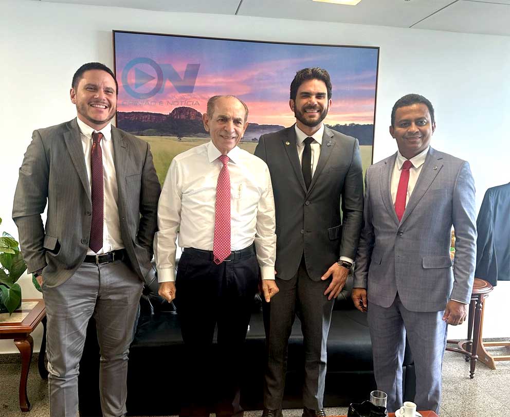 Deputado Estadual Dr. Marcus Vinícius cumpre agenda em Brasília com senador Marcelo Castro e deputado federal Francisco Costa