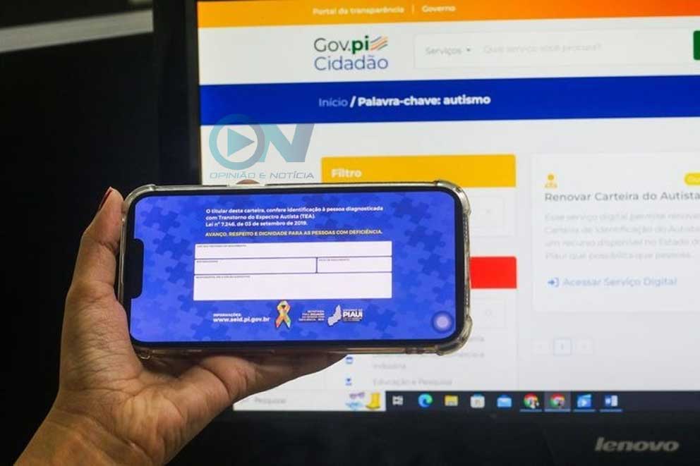 Gov.pi Cidadão já facilitou a emissão de mais de 3 mil Carteiras do Autista