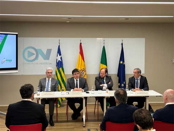 Rafael Fonteles articula na Espanha expansão de investimentos em energias renováveis em Ribeiro Gonçalves e Cristino Castro e para o Porto Piauí.
