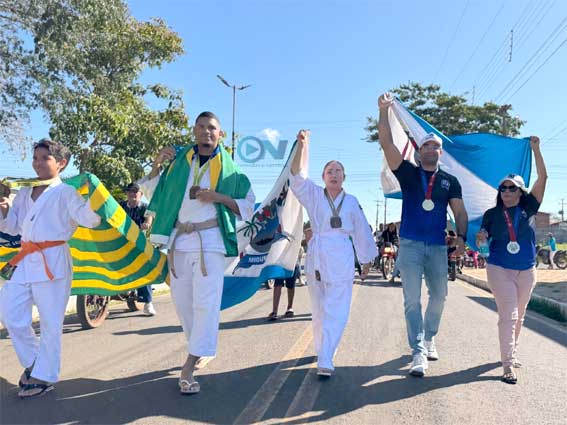 Atletas de Miguel Alves conquistam medalhas no Campeonato Nacional de Karatê no Rio Grande do Norte