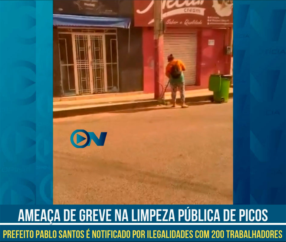 Pablo Santos (MDB) prometeu uma nova Picos no palanque, mas para os garis, só mudou o prefeito porque a humilhação continua
