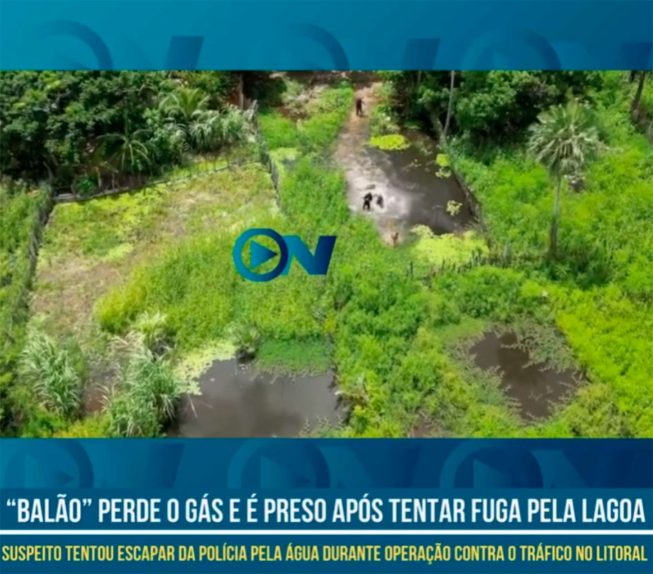 Fuga frustrada: “Balão” atola na lagoa e acaba nas mãos da polícia no litoral do Piauí