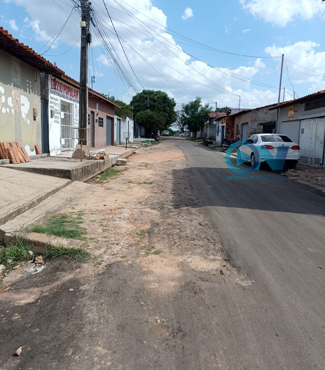 Depois de perder nas urnas, Prefeita de Timon para asfaltamento em rua do Parque Alvorada